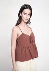 Grady Sleeveless Top (Toffee)