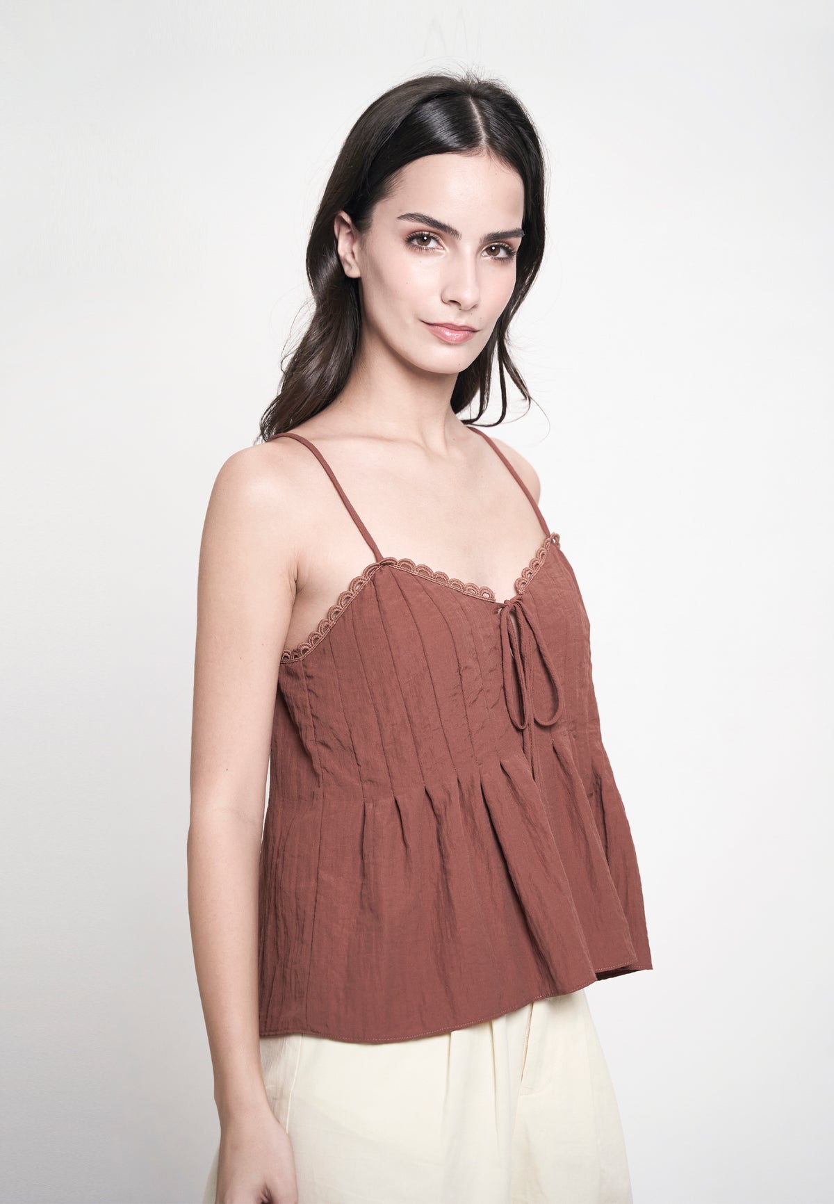 Grady Sleeveless Top (Toffee)