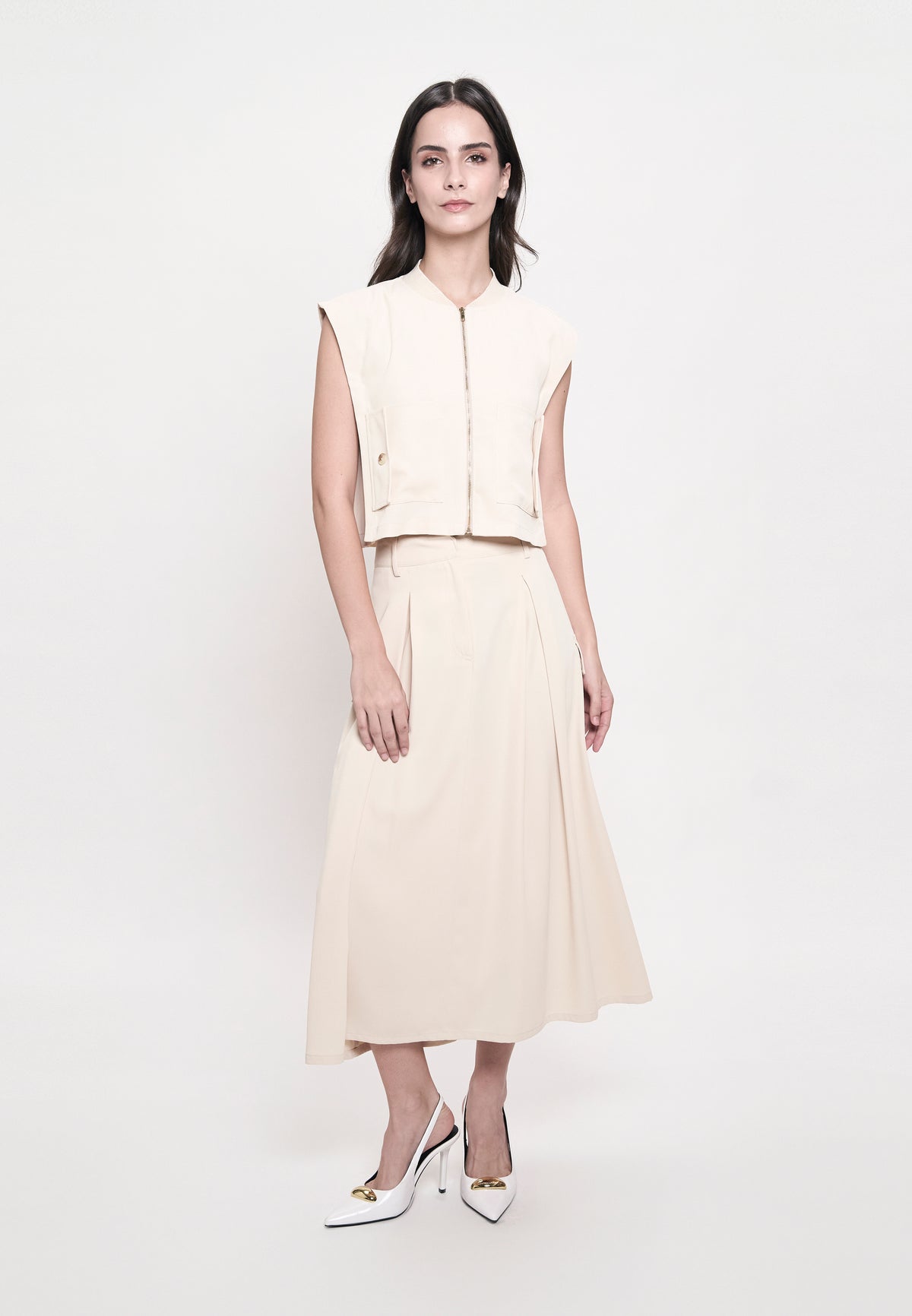 Grifyn Skirt  (Light Beige)