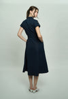 Gustava Extended Sleeve Dress (Navy)