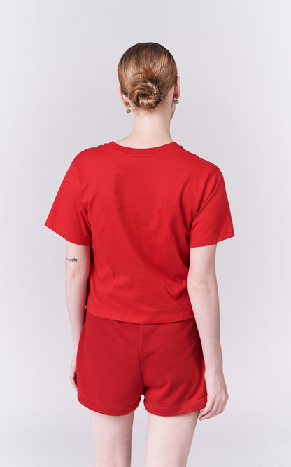 DNM Studios Haliyah Short Sleeve Top (Red)