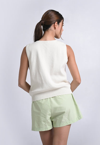 Archetype Travel Hardy Sleeveless Vest Top (Beige)