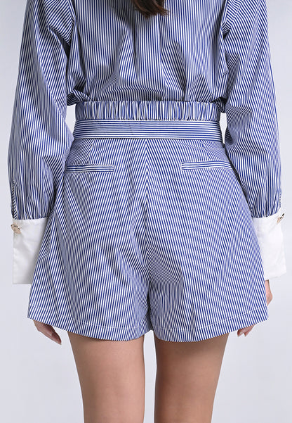 Archetype Travel Harkin Shorts (Striped Blue)