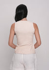 Harmonie Sleeveless Top (Light Peach)