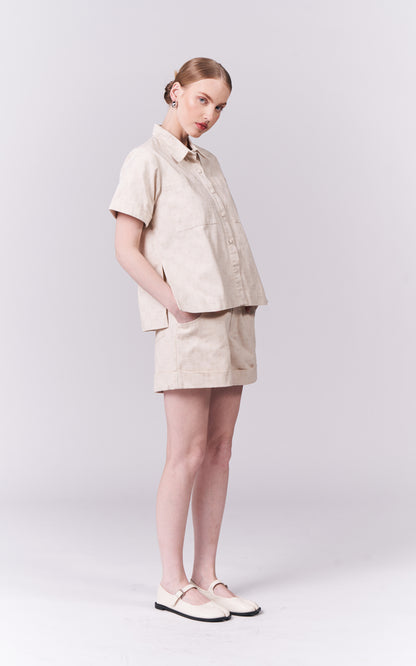 DNM Studios Hariette Shorts (P. Beige)