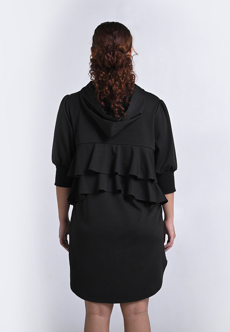 Archetype Travel Healy Quarter Sleeve Dress (Black)