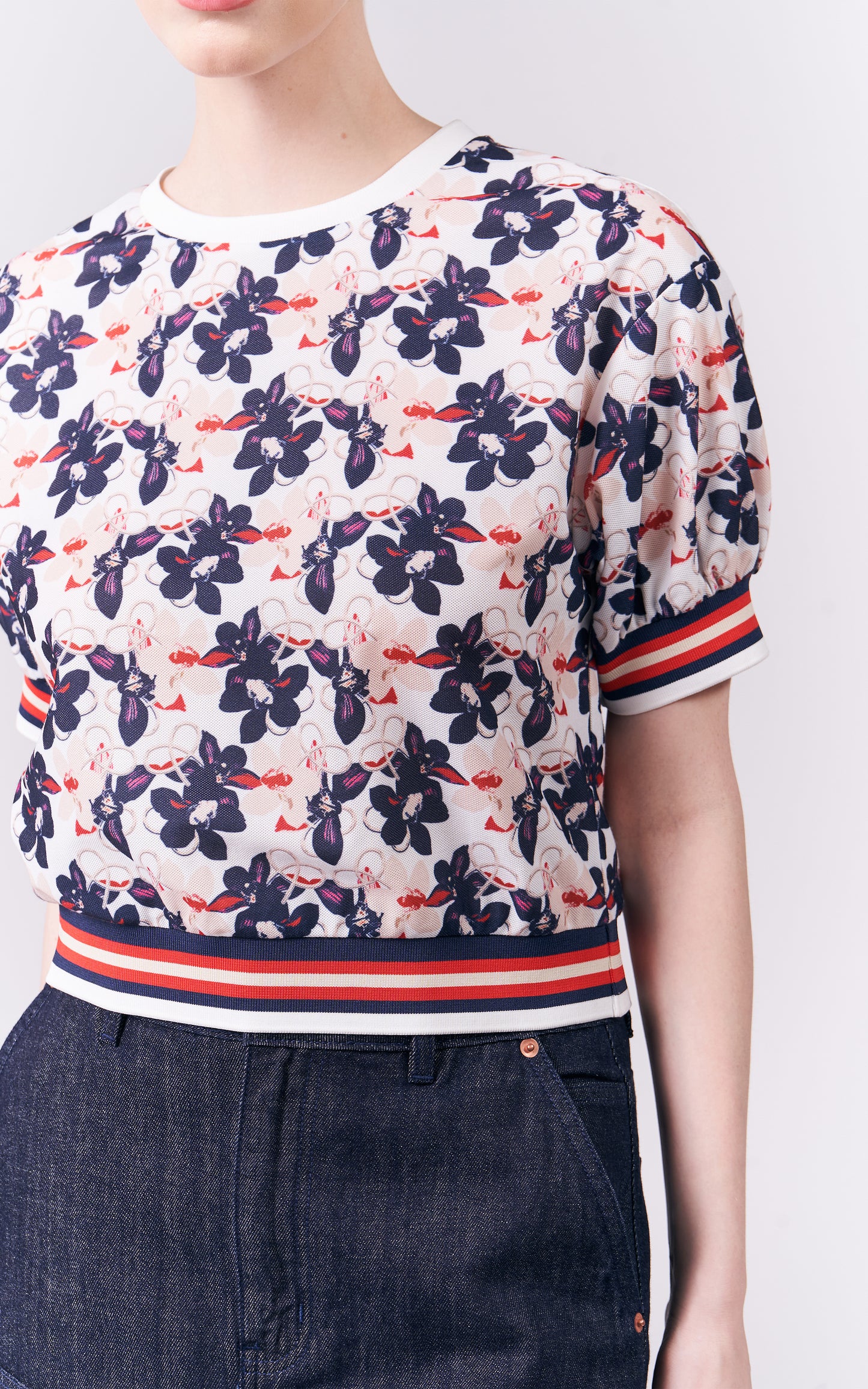 DNM Studios Hermionne Short Sleeve Top (Multi)