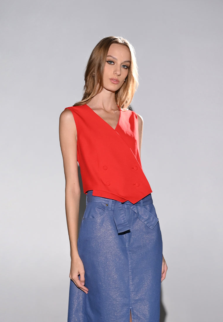 RAF Heze Sleeveless Top (Red)