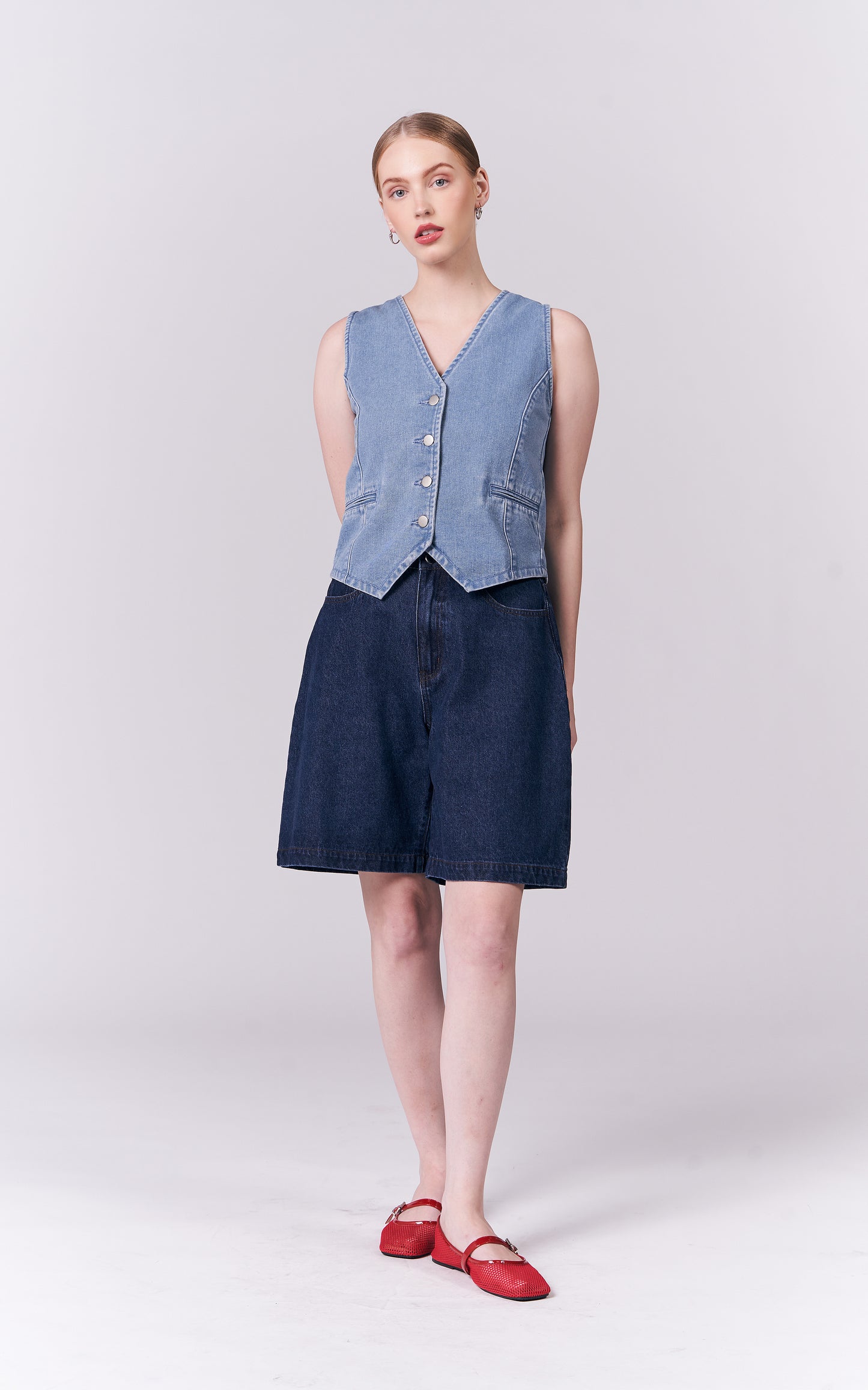 DNM Studios Hiza Long Shorts (Blue)