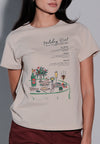 Holiday Tees 2025 Holiday Diet Short Sleeve Shirt Top (Beige)