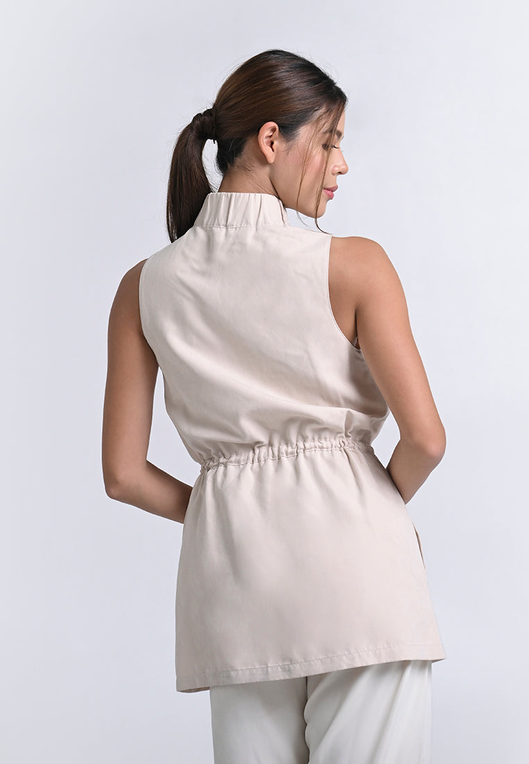 Archetype Travel Hooper Sleeveless Tunic Dress (Nude)