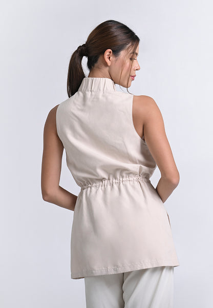 Archetype Travel Hooper Sleeveless Tunic Dress (Nude)