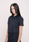 Howell Short Sleeve Top (Navy)