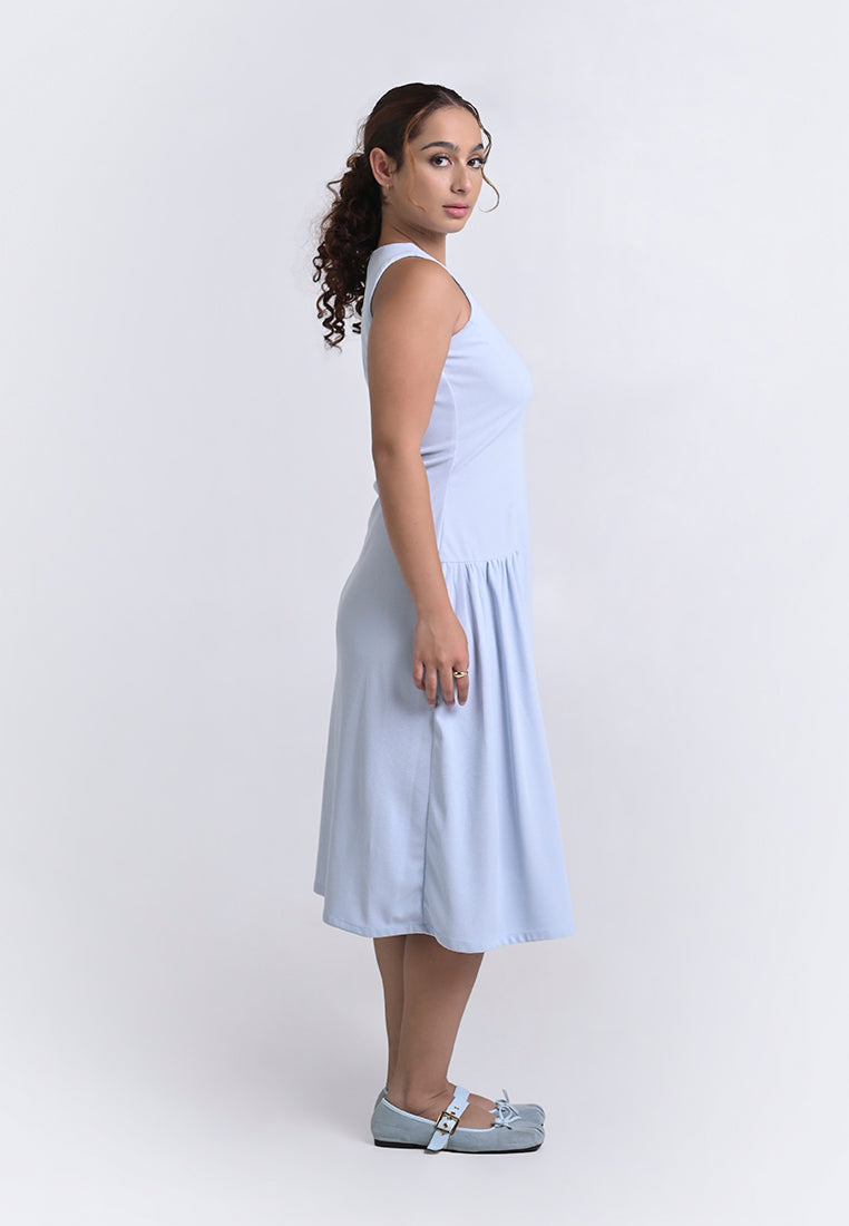 Archetype Travel Hyden Sleeveless Dress (Light Blue)