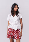 Icylin Short Sleeve Top (White)