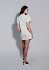 Holiday 2025 Idhika Short Sleeve Playsuit  (White)
