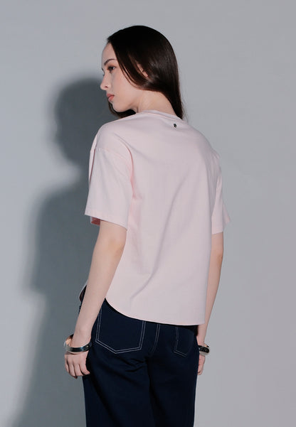 Holiday 2025 Ilette Short Sleeve Top (Blush)