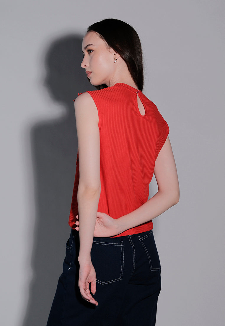 Holiday 2025 Illiana Sleeveless Top (Red)