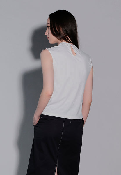 Holiday 2025 Illiana Sleeveless Top (White)