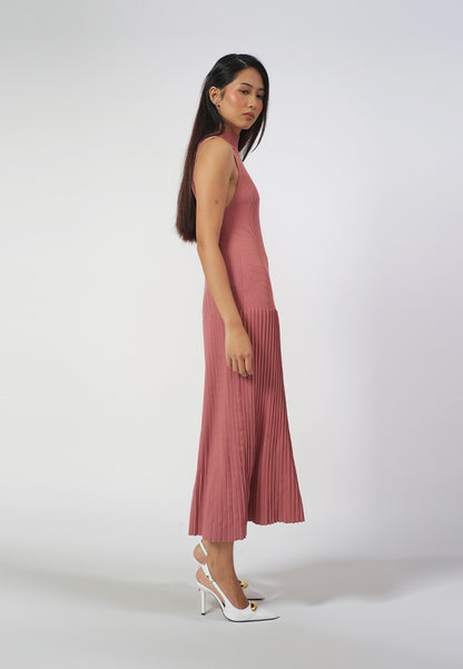 Raf Inez Sleeveless Dress  (Dark Rose)