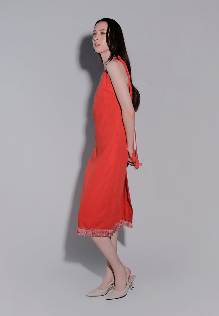 Holiday 2025 Ingrid Sleeveless Dress (Red)