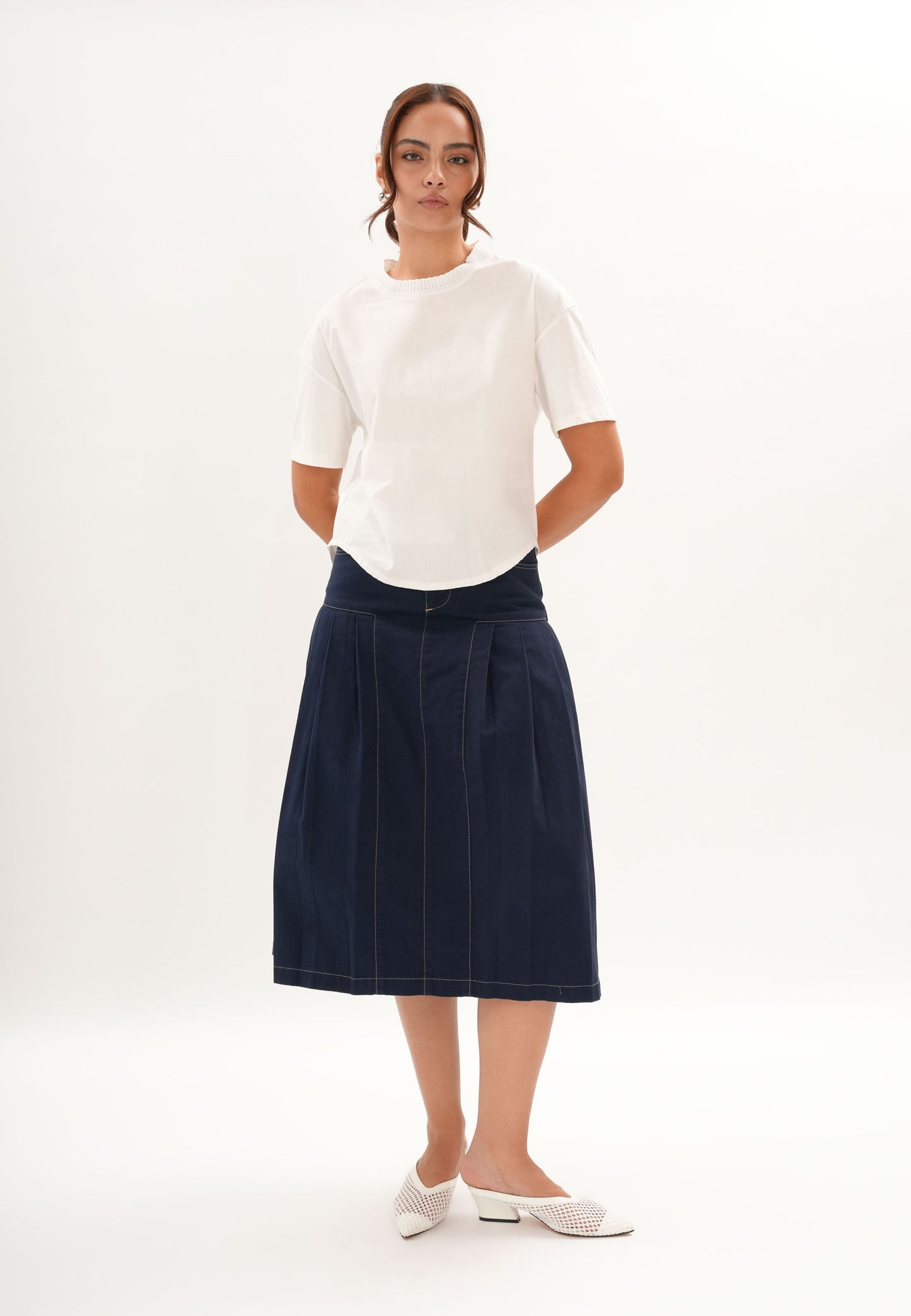 Archetype Refined Ink Short Sleeve Top (Offwhite)