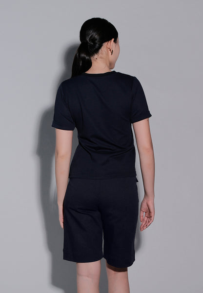 Holiday 2025 Irinna Short Sleeve Top (Navy)