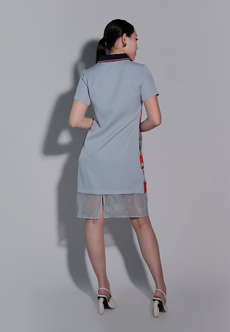 Holiday 2025 Irley Short Sleeve Dress (Light Blue)