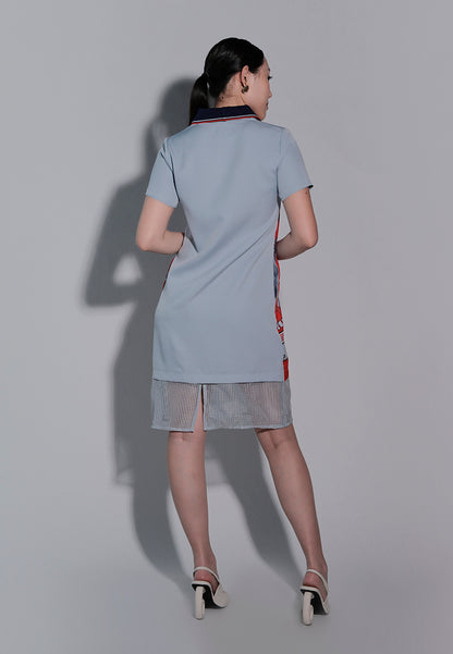 Holiday 2025 Irley Short Sleeve Dress (Light Blue)