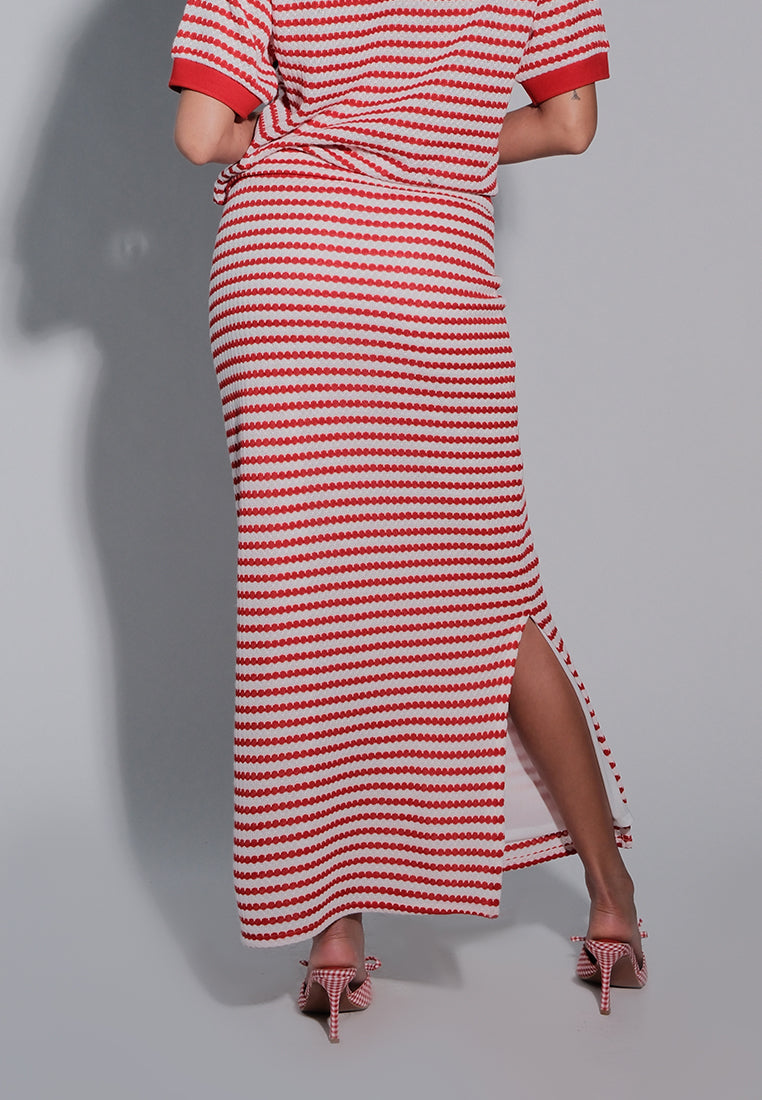 Holiday 2025 Irra Skirt (Striped Red)