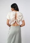 Raf Isabelle Short Sleeve Top (Cream)