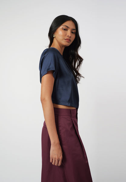 Raf Isabelle Short Sleeve Top (Navy)
