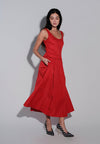 Holiday 2025 Ishka Sleeveless Dress (Red)