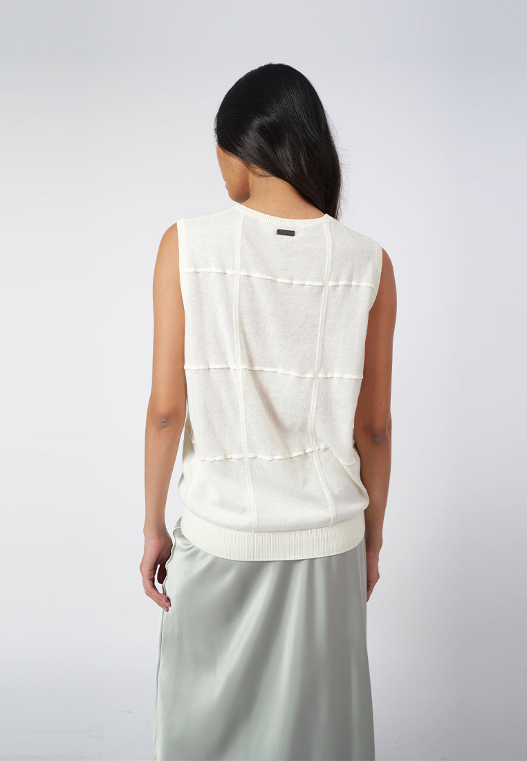 Raf Ivette Sleeveless Top (Off White)