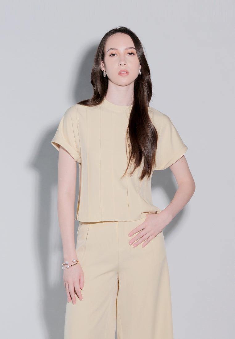 Holiday 2025 Izumi Short Sleeve Top (Yellow)
