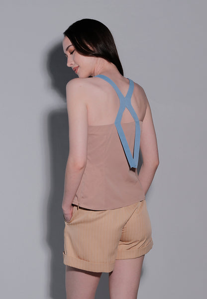 Holiday 2025 Izzy Sleeveless Top (Khaki)
