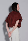 Holiday 2025 Jab Short Sleeve Top (Dark Brown)