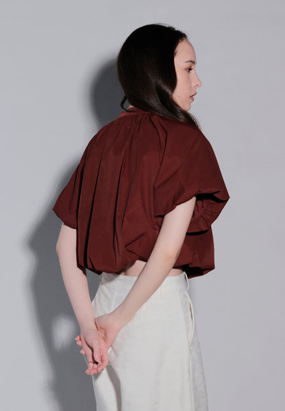 Holiday 2025 Jab Short Sleeve Top (Dark Brown)