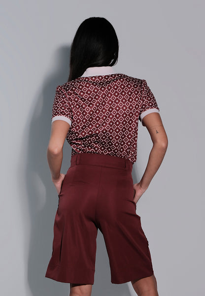 Holiday 2025 Javelin Short Sleeve Sport Shirt Top (Printed Wine)