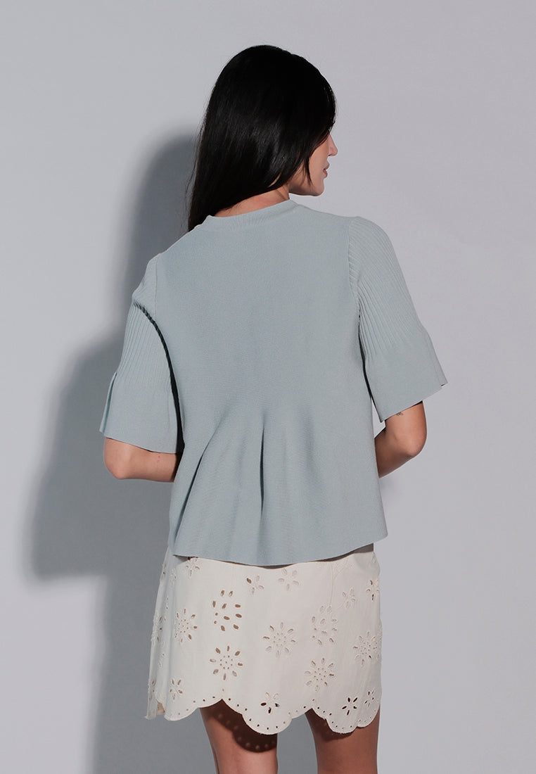 Holiday 2025 Jitters Short Sleeve Top (Mint Green)