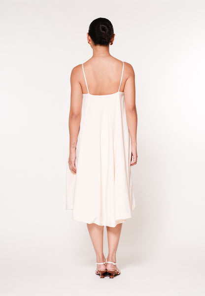 Raf Jockey Sleeveless Dress W/ Belt (Cream)