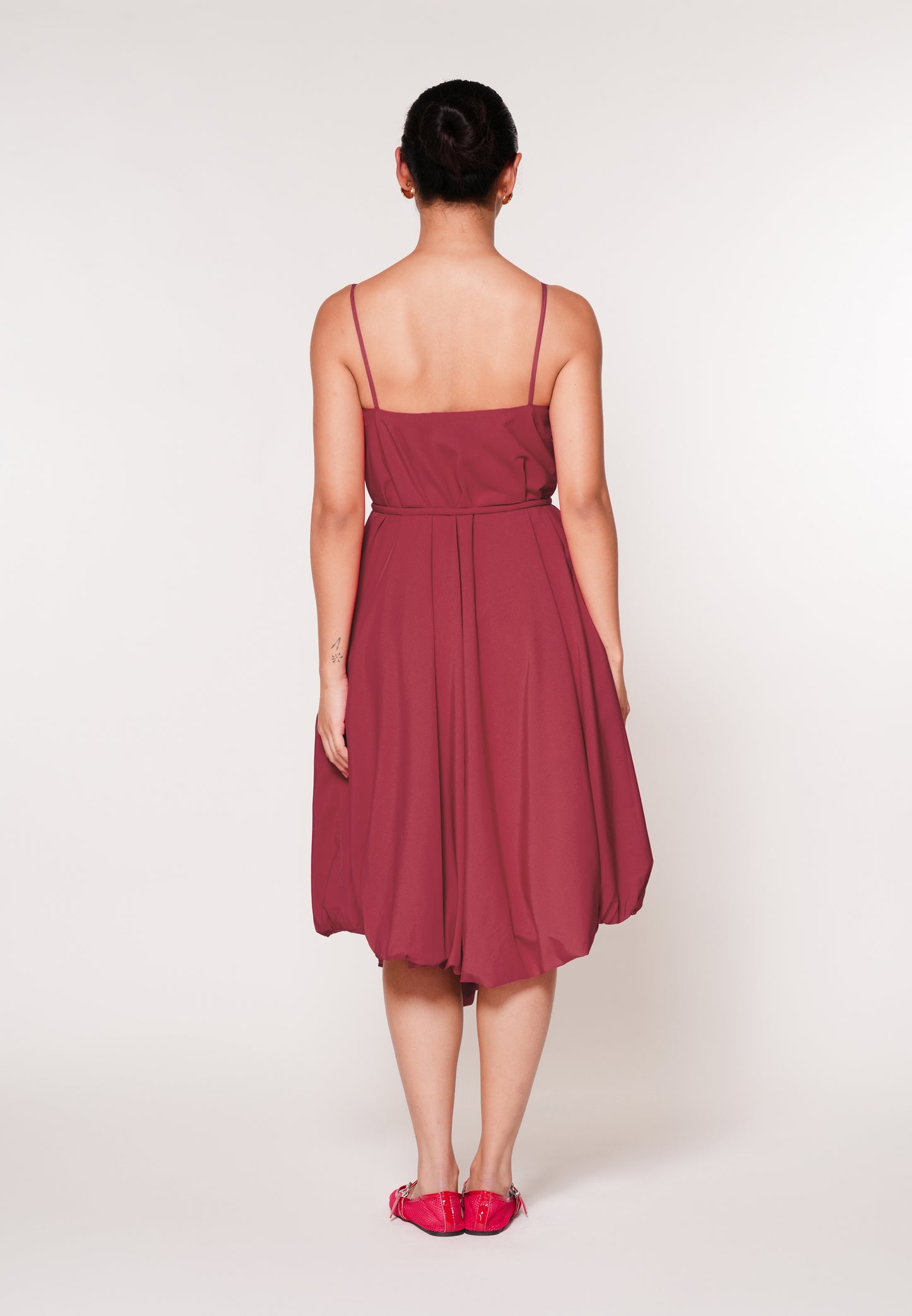 Raf Jockey Sleeveless Dress W/ Belt (Red)