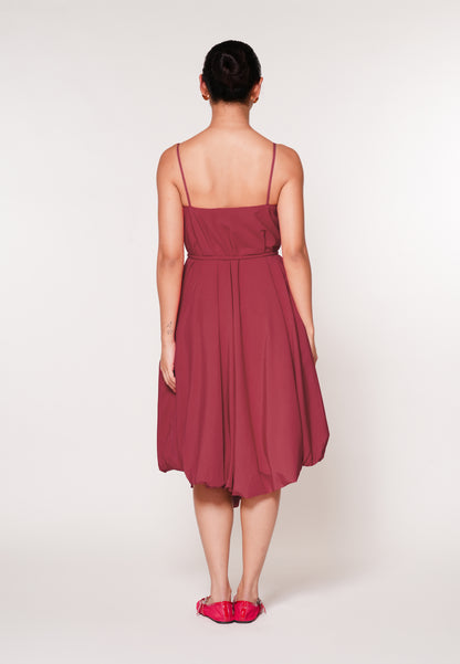 Raf Jockey Sleeveless Dress W/ Belt (Red)