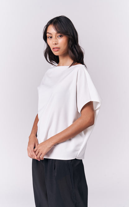 Joyous Short Sleeve Top (White)