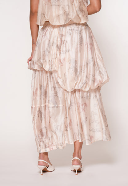 Raf Jubilant Skirt (Printed Beige)