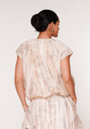 Raf Jubilant Short Sleeve Top (Printed Beige)