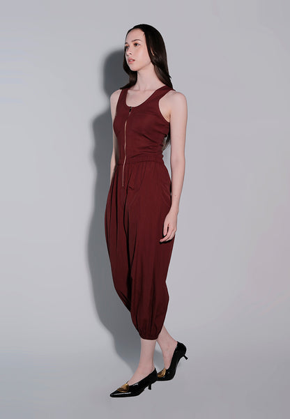 Holiday 2025 Jugger Sleeveless Pantsuit  (Burgundy)