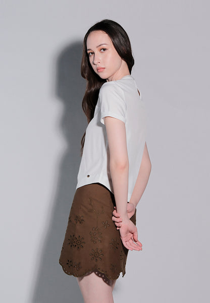 Holiday 2025 Junie Short Sleeve#  (Off White)