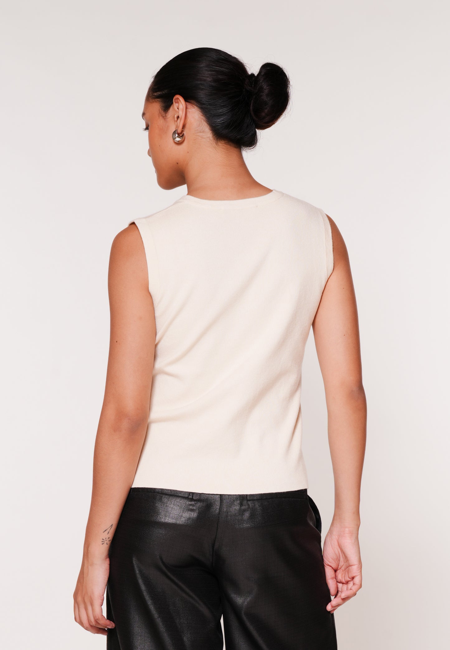 Raf Kanza Sleeveless Top (Cream)
