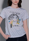 Holiday Tees 2025 Like Christmas Short Sleeve Shirt Top (Off White)